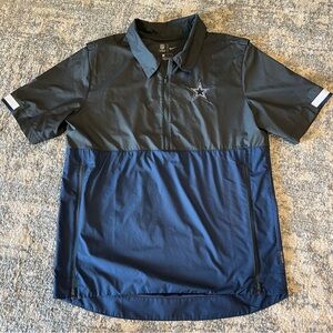 NFL Cowboys Wind Breaker men’s size small in navy & grey
